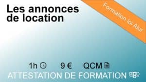 Formation loi Alur les annonces de location