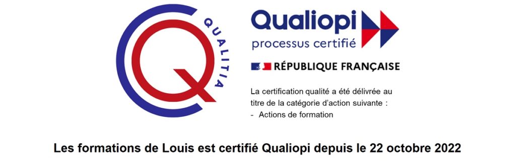 certification qualiopi pour Les formations de Louis