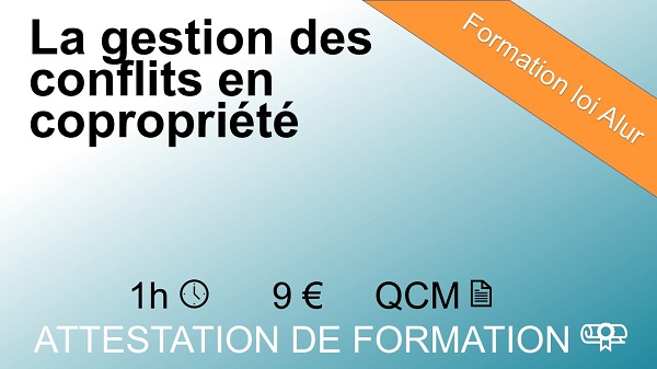 Formation loi Alur la gestion des conflits en copropriété