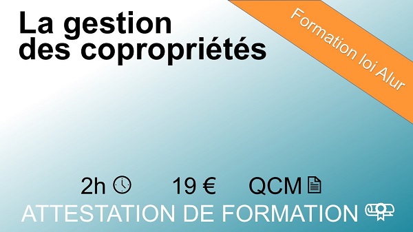 Formation loi Alur la gestion des copropriétés