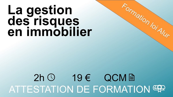 Formation loi Alur la gestion des risques en immobilier