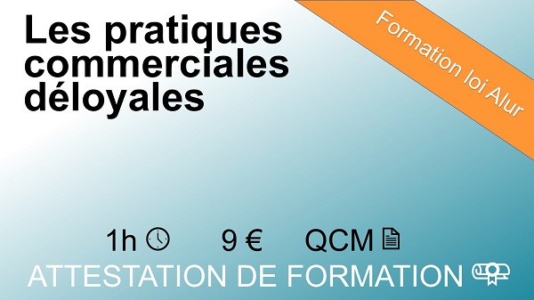 Formation loi Alur les pratiques commerciales déloyales