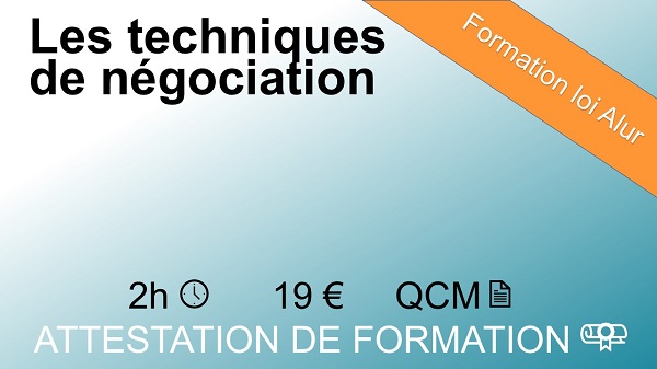 Formation loi Alur les techniques de négociation