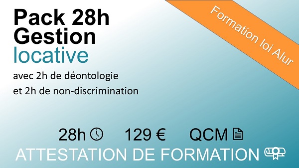 Pack la gestion locative - 28 heures