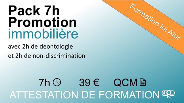 Pack la promotion immobilière - 7 heures