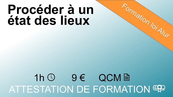 Formation loi Alur procéder à un état des lieux