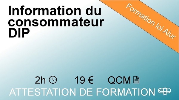 Formation loi Alur de 2 heures sur l'information du consommateur DIP