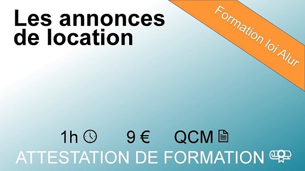 Formation loi Alur d'1 heure sur les annonces de location