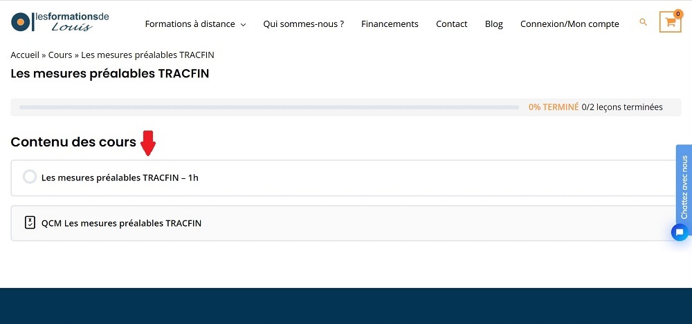 Le contenu de la formation