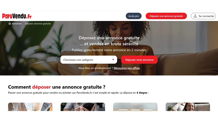 Mettre annonce gratuite sur ParuVendu