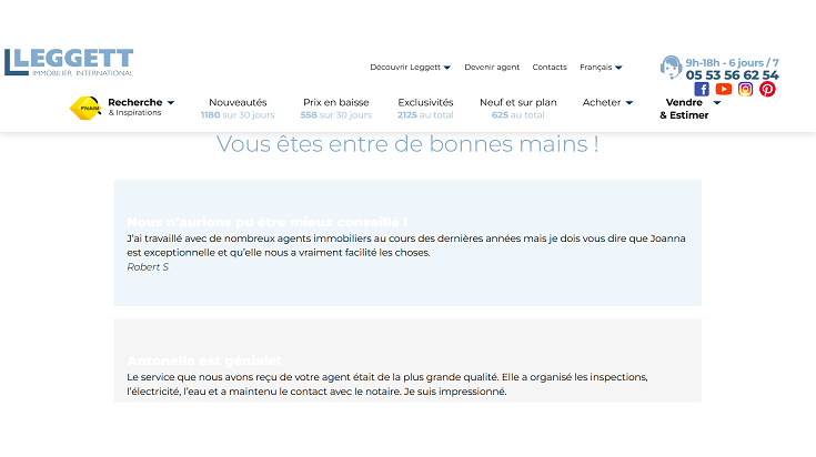 Les avis de Leggett Immobilier