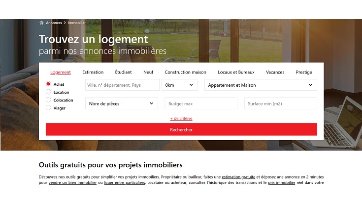 Recherche bien immobilier ParuVendu