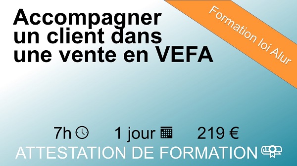 Accompagner clien vente VEFA