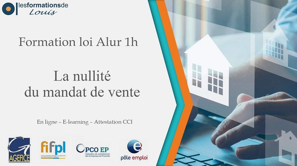 Formation la nullité du mandat de vente - 1h
