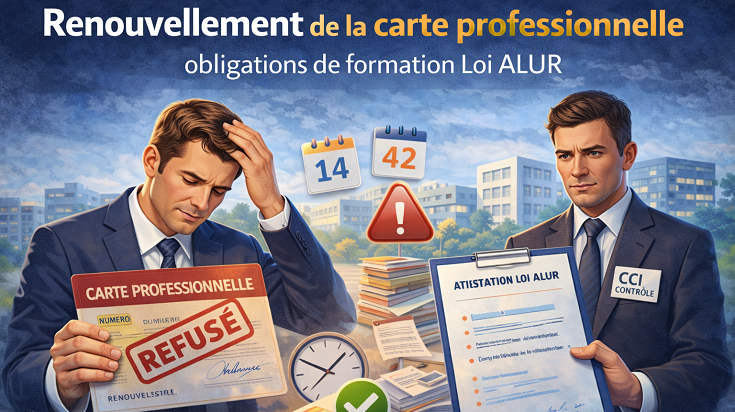 Renouvellement de la carte professionnelle immobilière avec formation Loi ALUR obligatoire