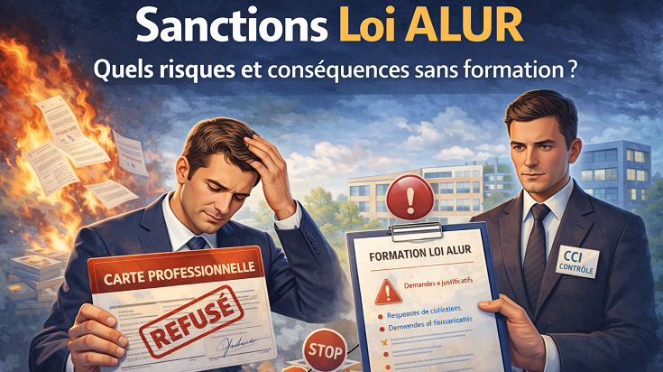 Sanctions Loi ALUR en cas d’absence de formation pour les professionnels de l’immobilier