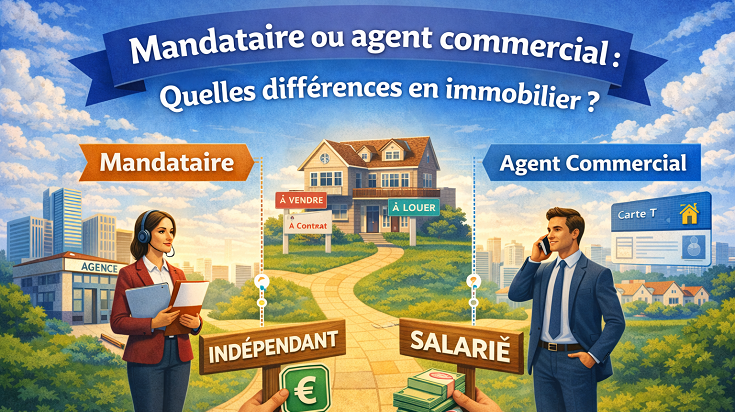 Mandataire ou agent commercial : quelles différences en immobilier