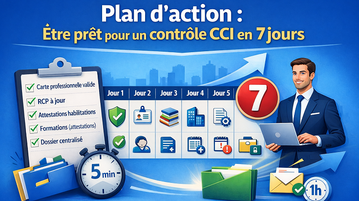 Plan d’action contrôle CCI immobilier 2026 – checklist et préparation en 7 jours