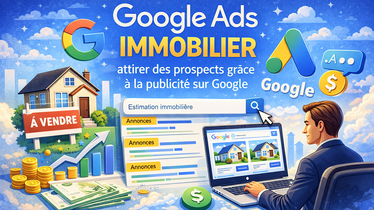 Google Ads immobilier : publicité Google pour attirer des prospects et générer des contacts dans l’immobilier