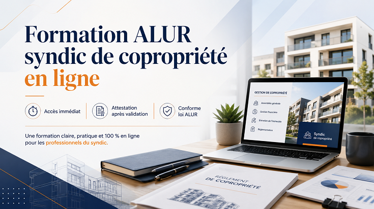 Formation ALUR syndic de copropriété en ligne avec attestation