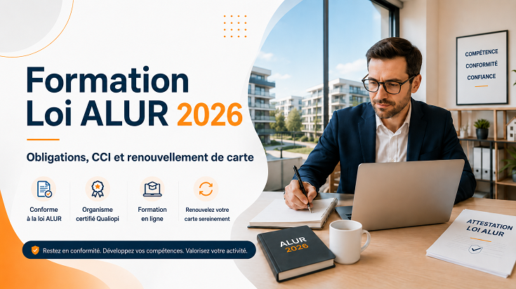 Formation Loi ALUR 2026 pour renouveler sa carte professionnelle immobilier