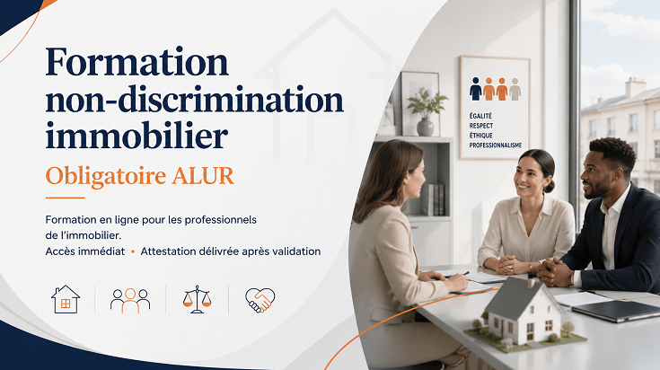 Formation non-discrimination immobilier obligatoire ALUR en ligne