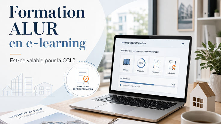 Formation ALUR en e-learning pour suivre ses heures à distance et renouveler sa carte professionnelle