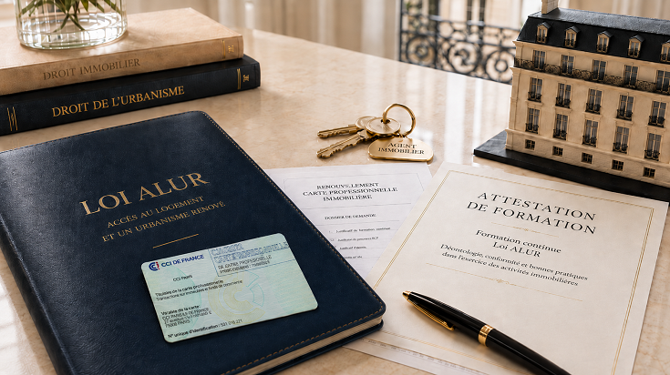 Loi ALUR, formation continue et renouvellement de la carte professionnelle immobilière