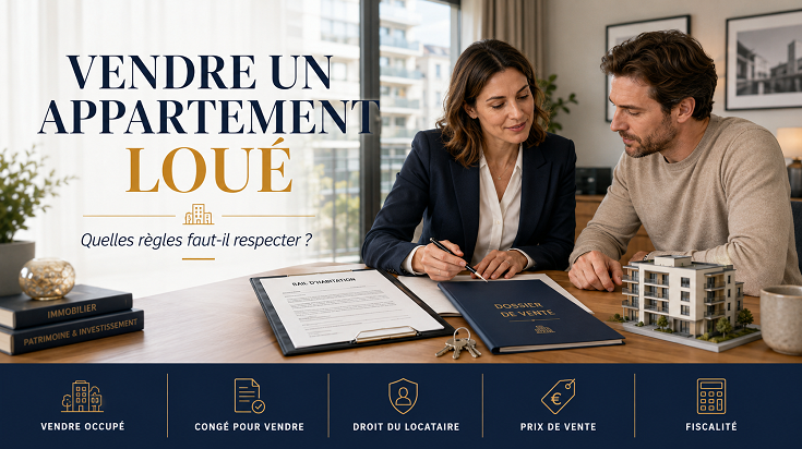 Vendre un appartement loué avec un locataire en place et un dossier de vente immobilière