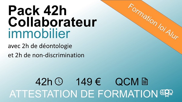 Pack collaborateur immobilier - 42 heures