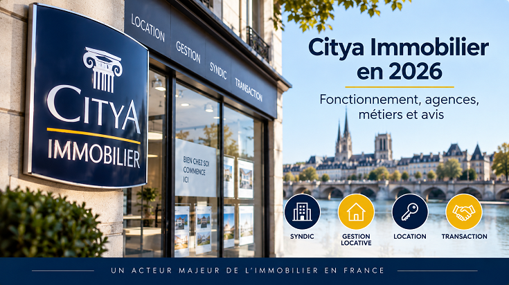 Citya Immobilier en 2026 : agences, métiers, syndic, gestion locative et fonctionnement en France
