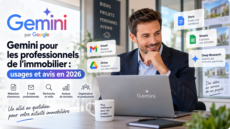 Gemini pour les professionnels de l’immobilier : usages, avantages et avis en 2026