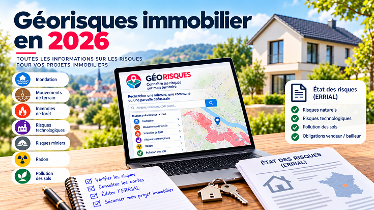 Géorisques immobilier en 2026 : risques naturels, ERRIAL, état des risques et obligations du vendeur ou du bailleur