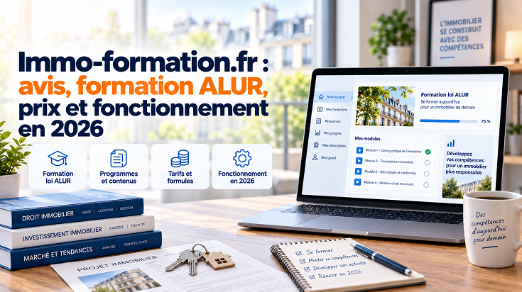 Immo-formation.fr avis 2026 sur la formation ALUR, les prix et le fonctionnement