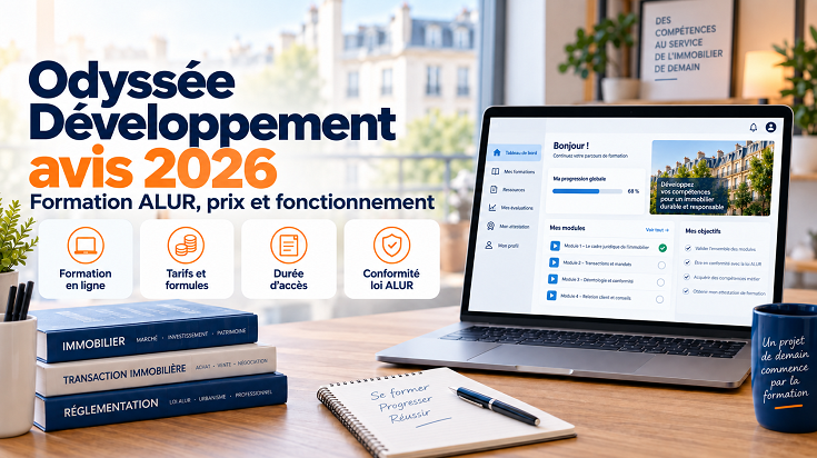 Odyssée Développement avis 2026 sur la formation ALUR, les prix et le fonctionnement