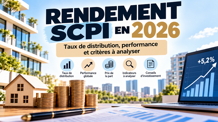 Rendement SCPI en 2026 : taux de distribution, performance, prix de la part et critères à analyser