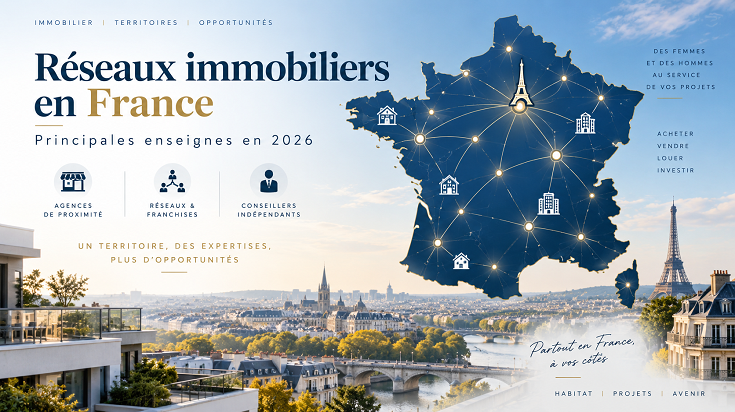 Réseaux immobiliers en France en 2026 : agences, franchises et conseillers indépendants