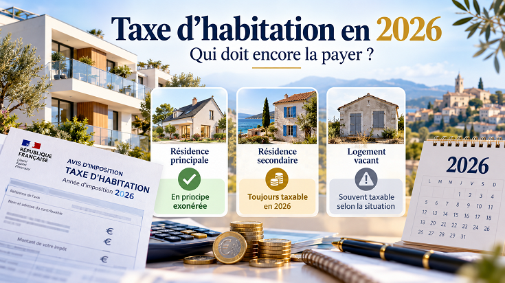 Taxe d’habitation en 2026 : résidence principale, résidence secondaire et logement vacant