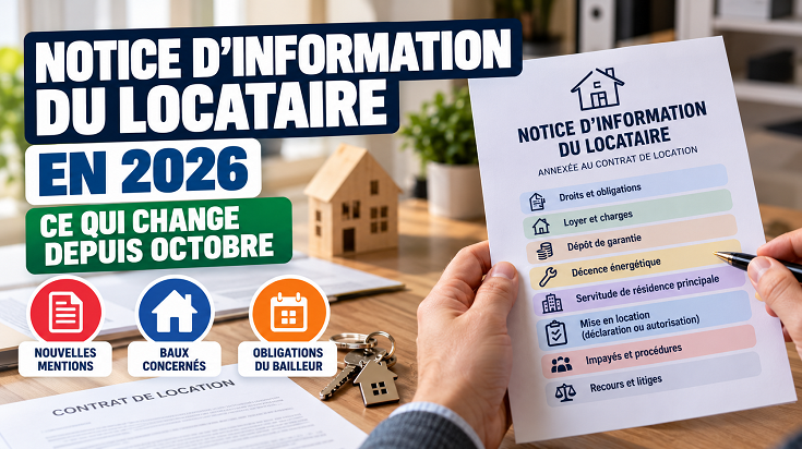 Notice d’information du locataire en 2026 : changements depuis octobre, baux concernés et obligations du bailleur